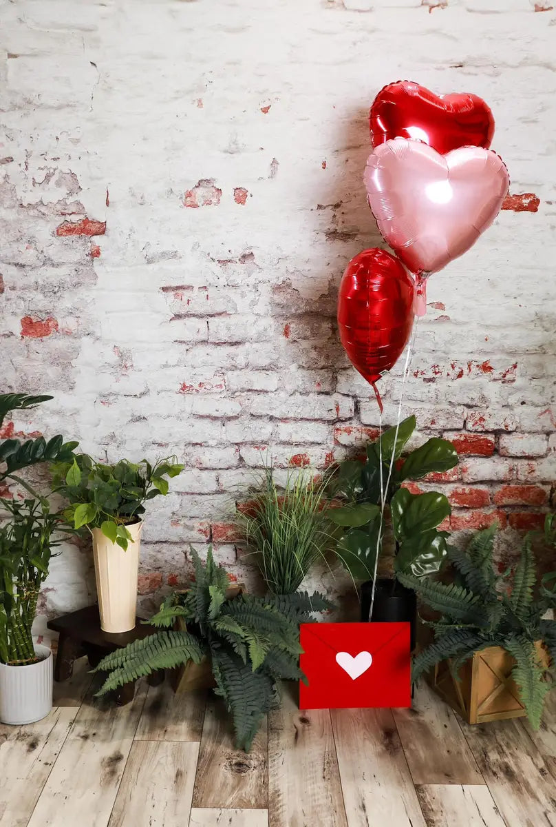 Kate Damaged Brick White Wall  Backdrop for Photography Designed by Pine Park Collection - Purezens