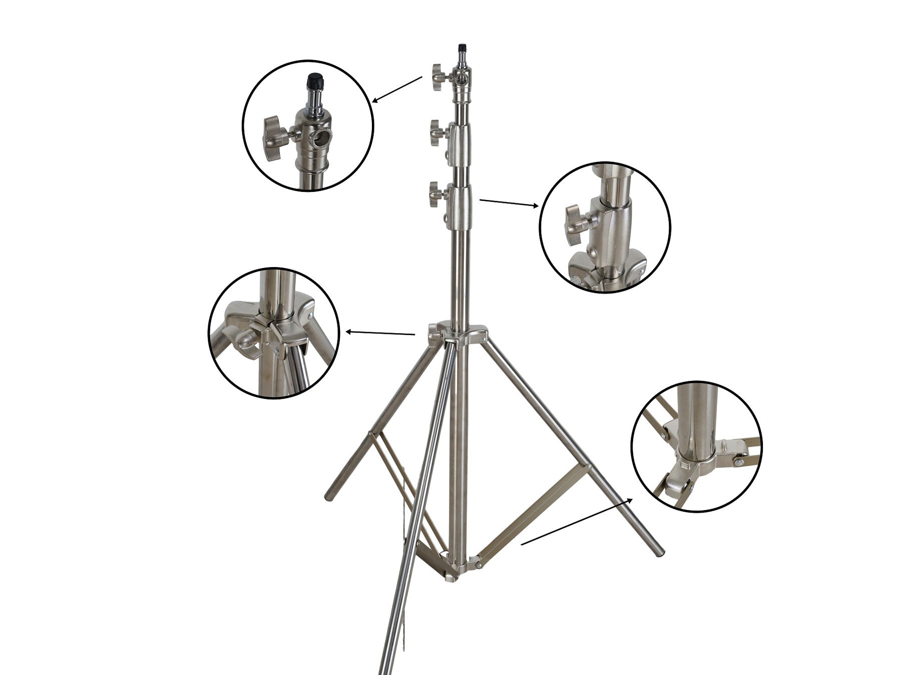Kate Stainless Steel Adjustable Retractable Background Stand for Photography 10x9ft