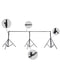 Kate 20x10ft (6x3m) Photography Backdrop Frame Stand Kit for Room Set (including 8 clips + one carrying case) - Purezens