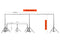 Kate 20x10ft (6x3m) Photography Backdrop Frame Stand Kit for Room Set (including 8 clips + one carrying case) - Purezens