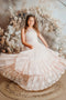 Kate Painterly Fine Art Floral Luxury Flower Arch on Beige Wall Wedding Birthday Communion Backdrop Designed by Mini MakeBelieve
