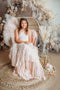 Kate Painterly Fine Art Floral Luxury Flower Arch on Beige Wall Wedding Birthday Communion Backdrop Designed by Mini MakeBelieve