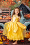 Kate Autumn Truck Golden Leaves Old House Backdrop Designed by Chain Photography
