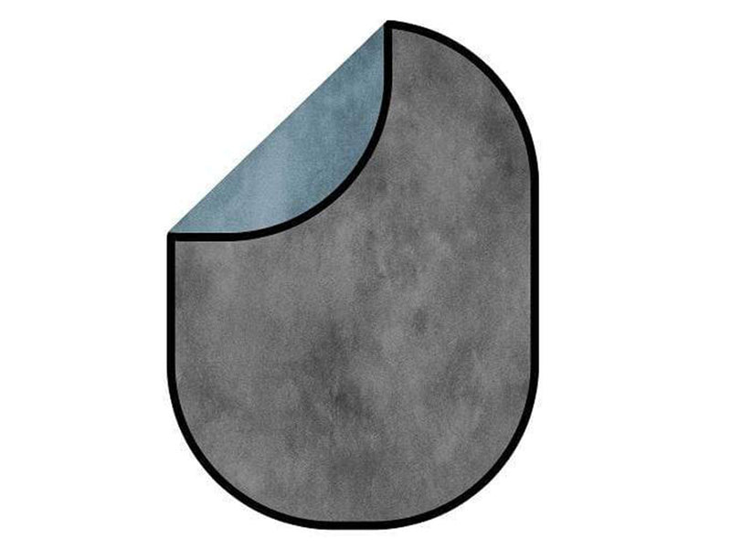 Kate Blue Gray Abstract Texture/ Gray Abstract Texture Collapsible Backdrop Photography 5X6.5ft(1.5x2m) - Purezens