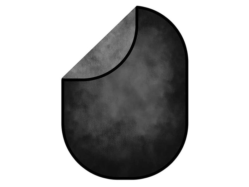 Kate Abstract Black/ Dark Gray Texture Collapsible Backdrop Photography 5X6.5ft(1.5x2m) - Purezens