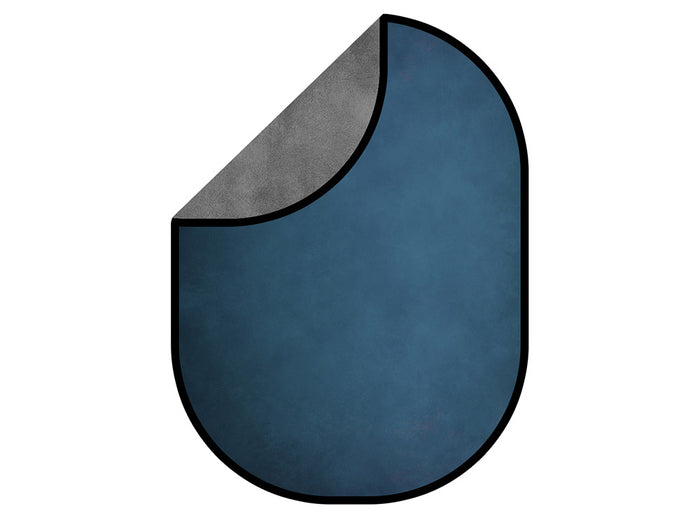 Kate Abstract Dark Blue/Texture Gray Collapsible Backdrop Photography 5X6.5ft(1.5x2m)