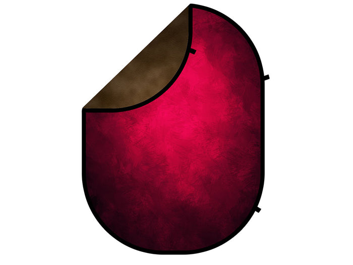 Kate Abstract Focus Brown/Dark Red Collapsible Backdrop Photography 5X6.5ft(1.5x2m)