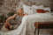 Kate Damaged Brick White Wall  Backdrop for Photography Designed by Pine Park Collection - Purezens