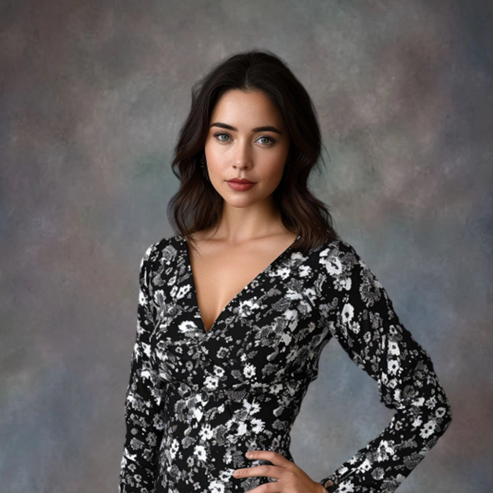 Kate Abstract Black/ Dark Gray Texture Collapsible Backdrop Photography 5X6.5ft(1.5x2m)