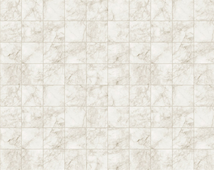 Kate White Marbled Tile Rubber Floor Mat