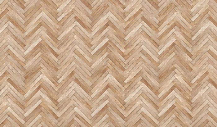 Kate Light Brown Herringbone Pattern Rubber Floor Mat