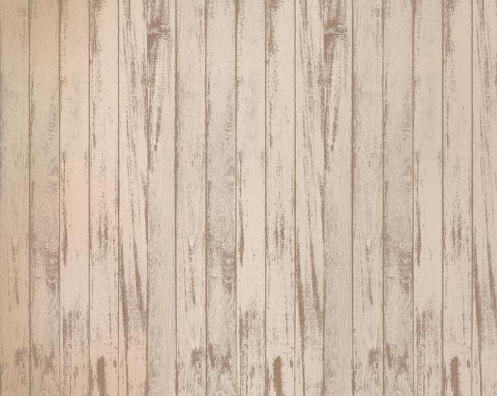 Kate Light Brown Rustic Wood Rubber Floor Mat