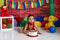 Kate Brick Wall with Colorful Balloons Backdrop for Photography - Purezens