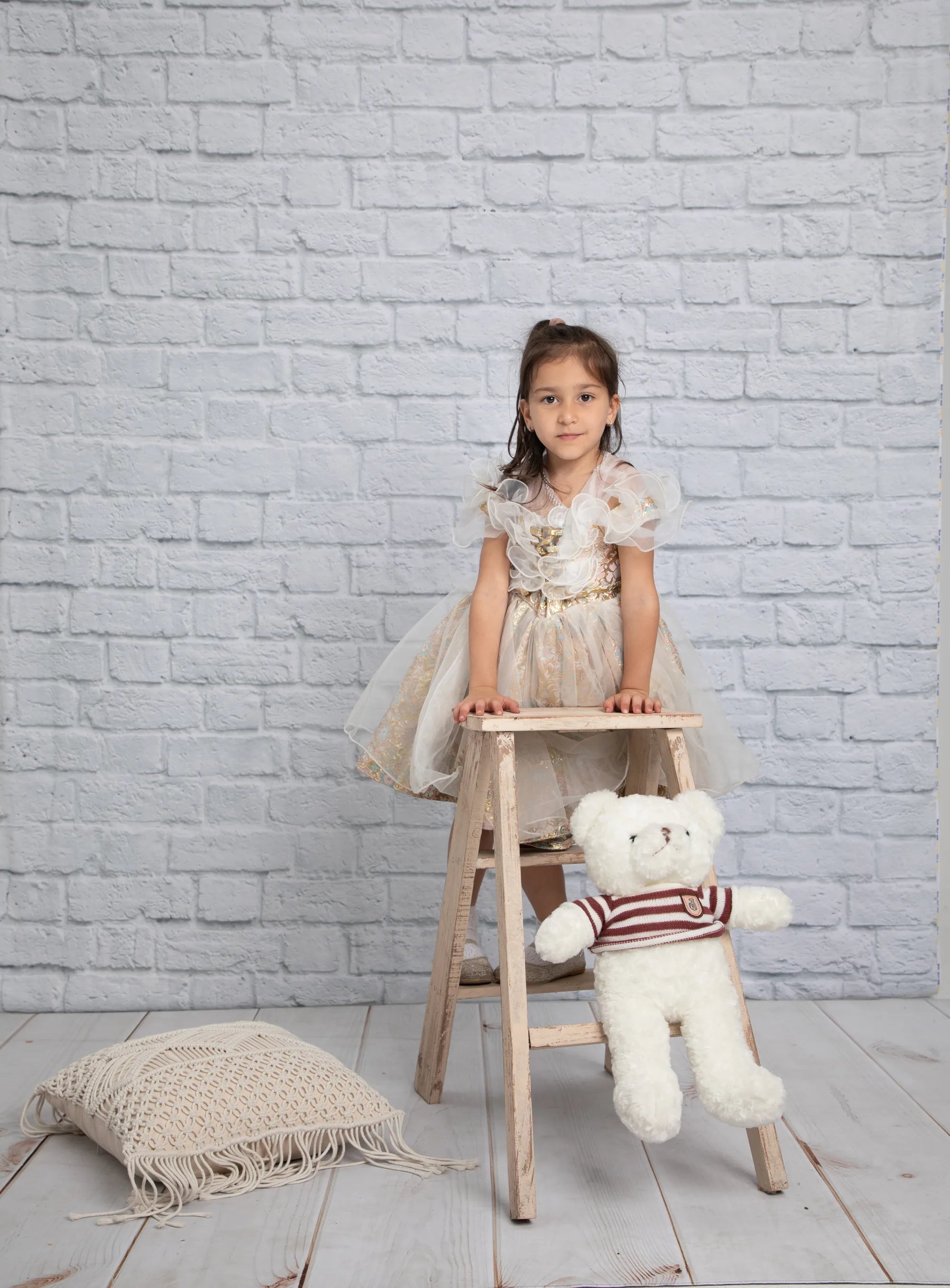 Kate White Brick background Backdrop for Photography or Birthday - Purezens