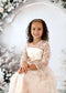 Kate Winter Retro White Floral Arch Wall Backdrop Designed by Emetselch