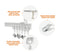 Kate Flexible Curtains Backdrops Bendable Track Ceiling Wall Backdrop Stand