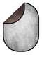 Katebackdrop拢潞Kate Dark Brown Abstract Texture/Silver Grey Texture Collapsible Backdrop Photography 5X6.5ft(1.5x2m)