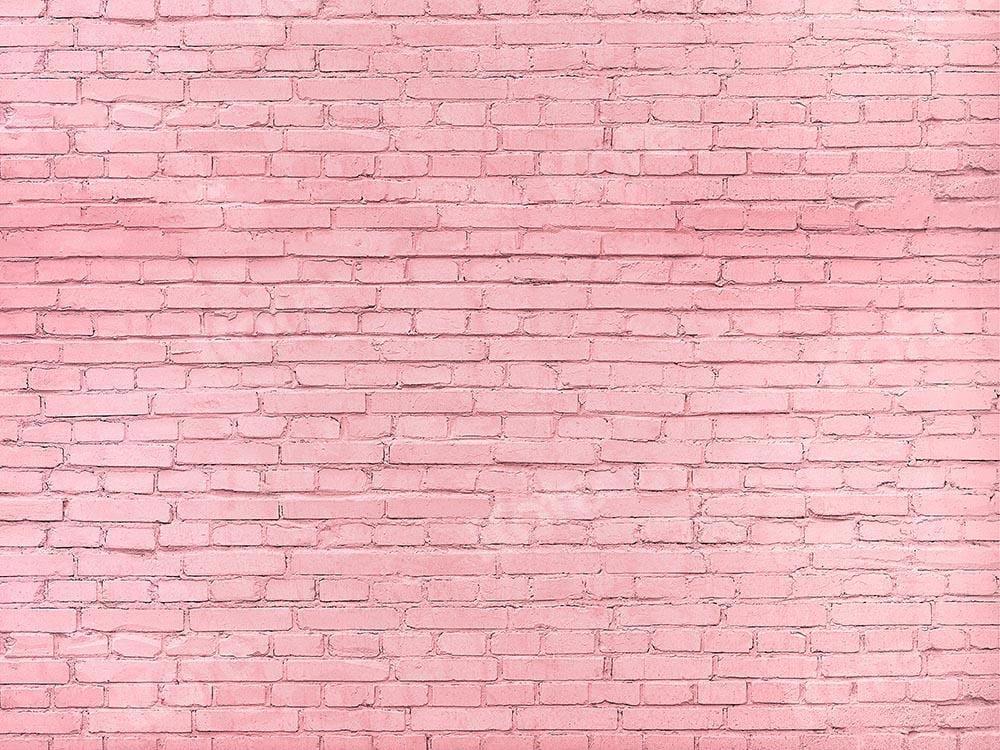 Kate Pink Brick Wall Backdrop Designed by Kate Image - Purezens