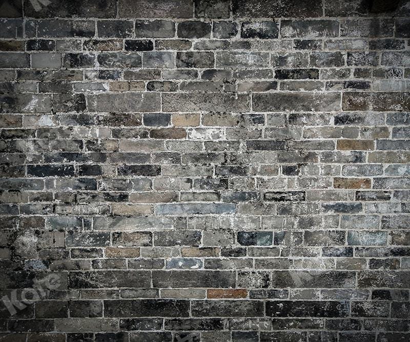 Kate Dark Tone Brick Wall Backdrop Designed by Emetselch - Purezens