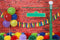 Kate Brick Wall with Colorful Balloons Backdrop for Photography - Purezens