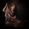 Kate Dark Brown Abstract Texture/Silver Gray Texture Collapsible Backdrop Photography 5X6.5ft(1.5x2m) - Purezens
