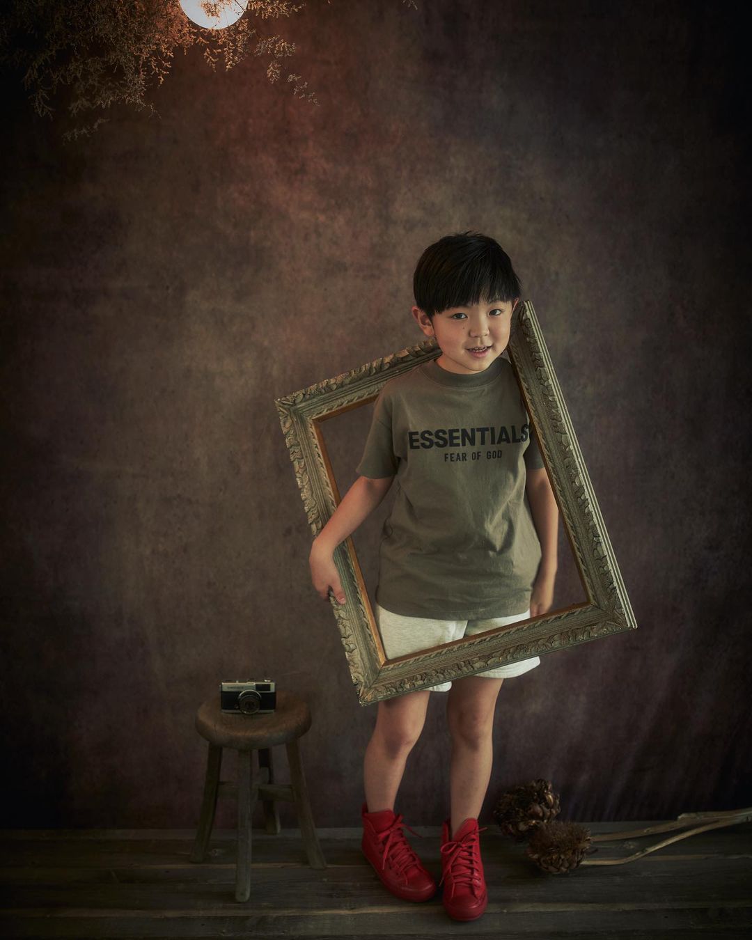 Kate Dark Brown Abstract Texture/Silver Gray Texture Collapsible Backdrop Photography 5X6.5ft(1.5x2m) - Purezens