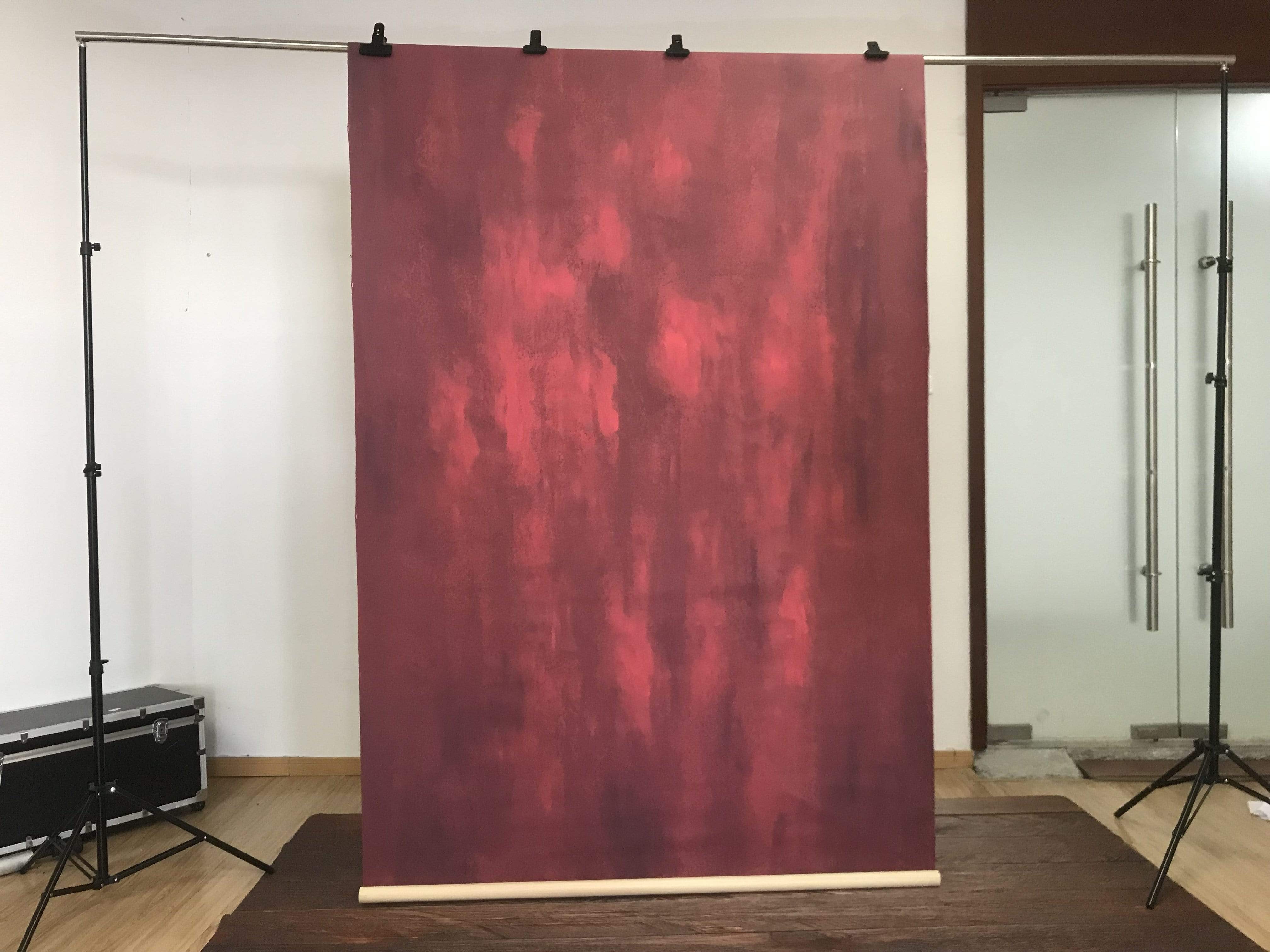 Katebackdrop£ºKate Hand Painted Abstract Texture Red Color Backdrops