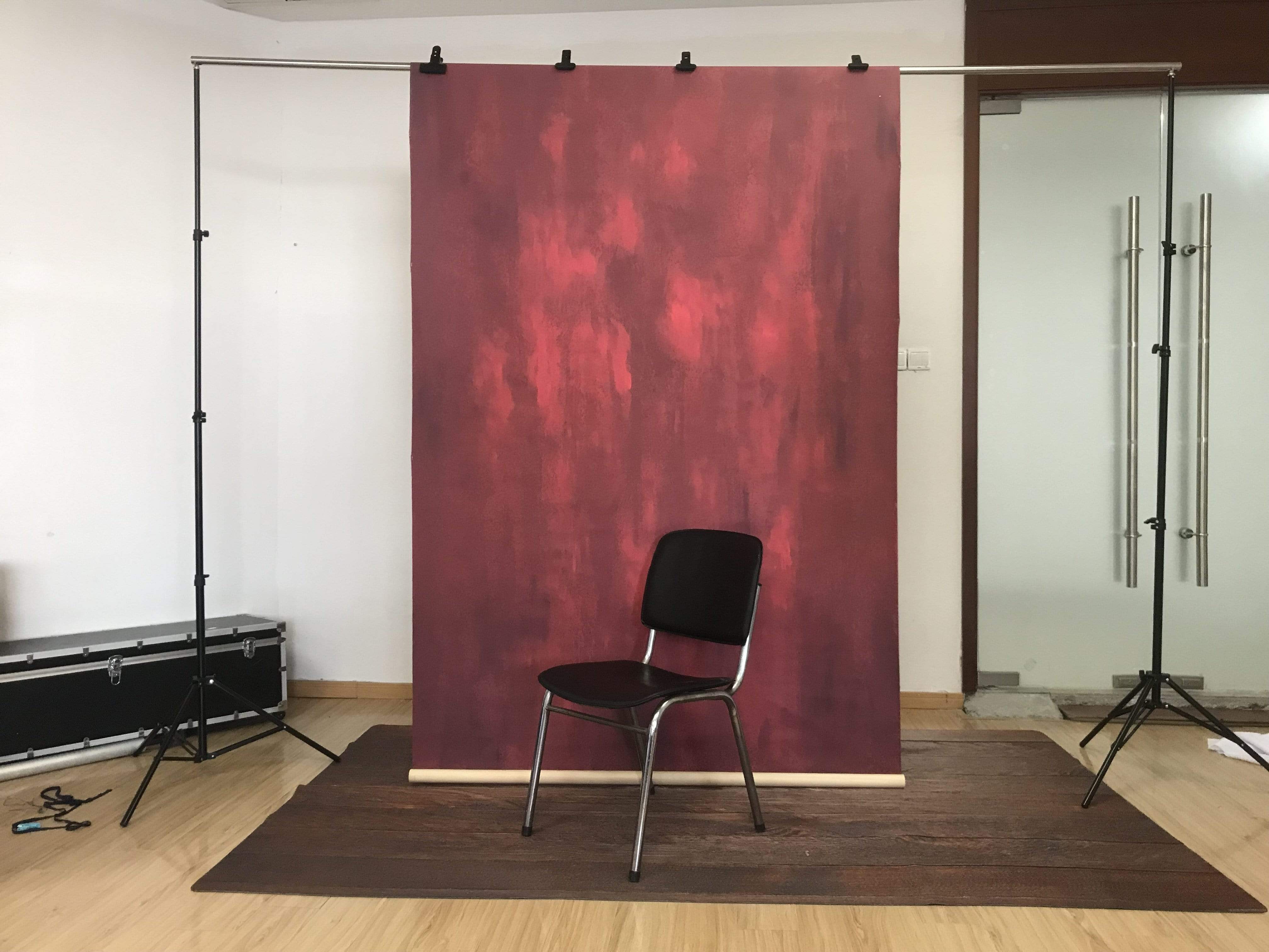 Katebackdrop£ºKate Hand Painted Abstract Texture Red Color Backdrops