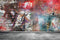 Kate Colorful Brick Stone Graffiti Wall Backdrop Photography - Katebackdrop