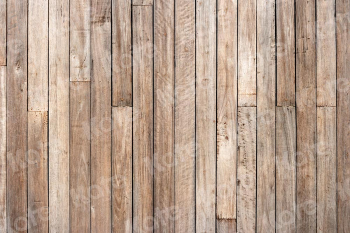 Kate Light Brown Wood Rubber Floor Mat