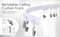Kate Flexible Curtains Backdrops Bendable Track Ceiling Wall Backdrop Stand